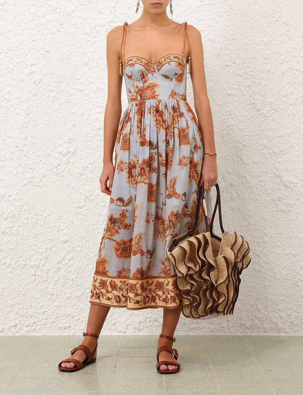 Midi Vestido Corse Aster
