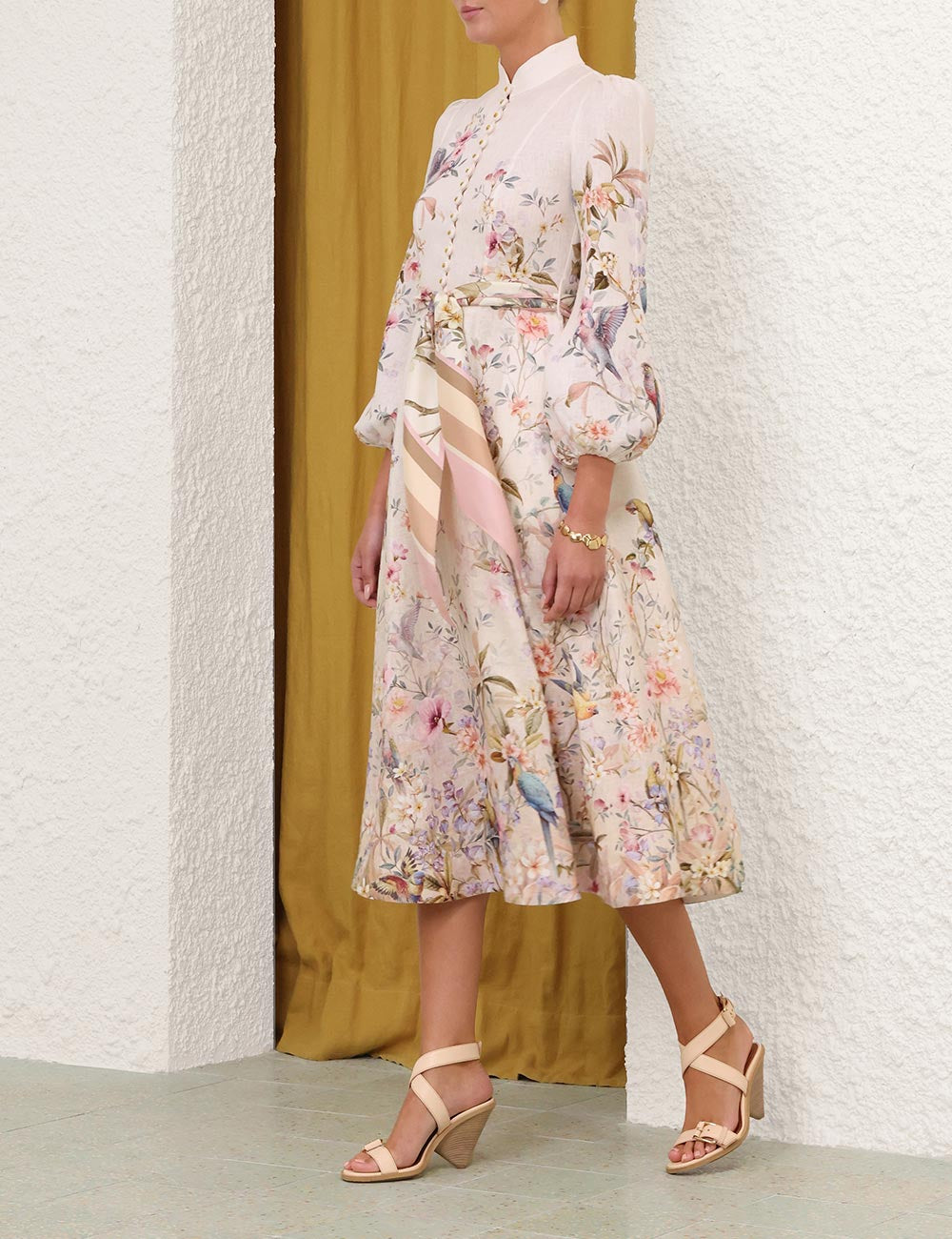 Midi Vestido Rebellion ZIMMERMANN MIDI VESTIDOS Malva CO