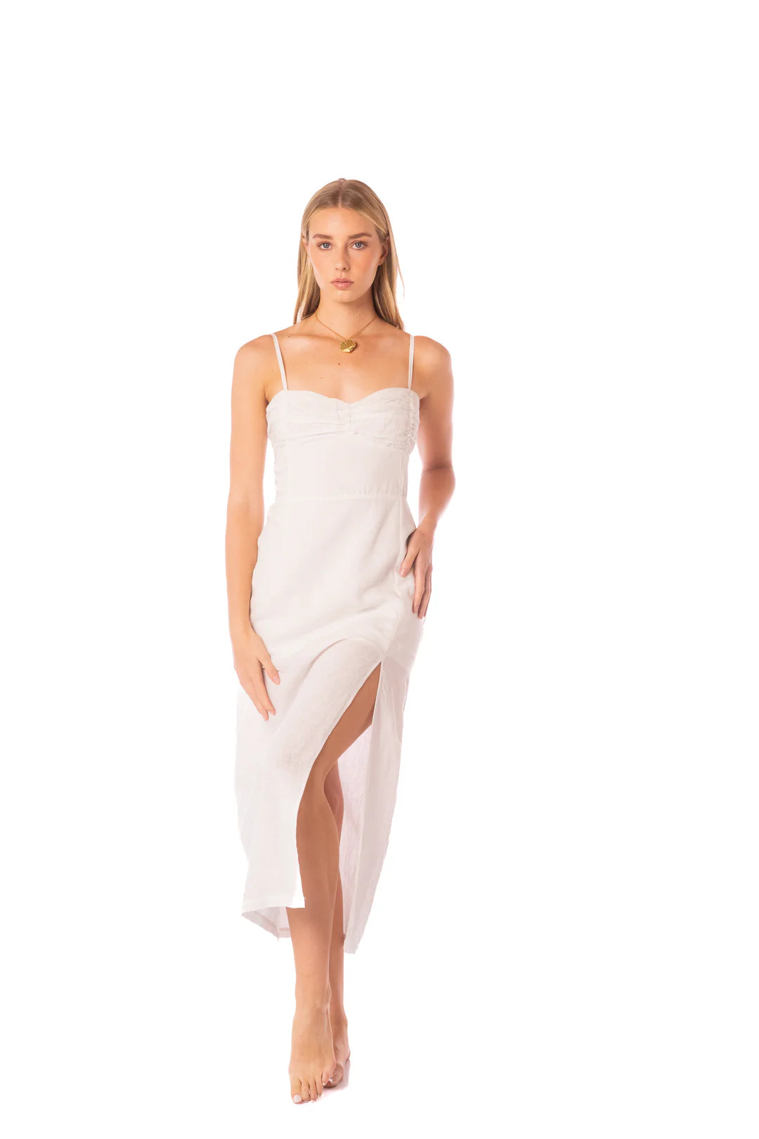 Maxi Vestido Odette Cacti Lines KIBYS MAXI VESTIDOS Malva CO