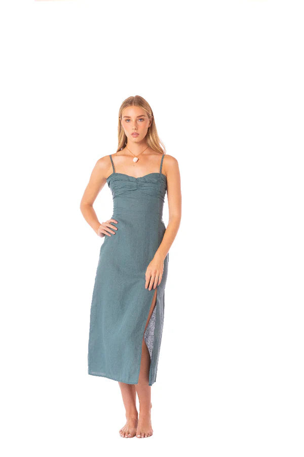 Midi Vestido Odette Vulcano KIBYS MIDI VESTIDOS Malva CO