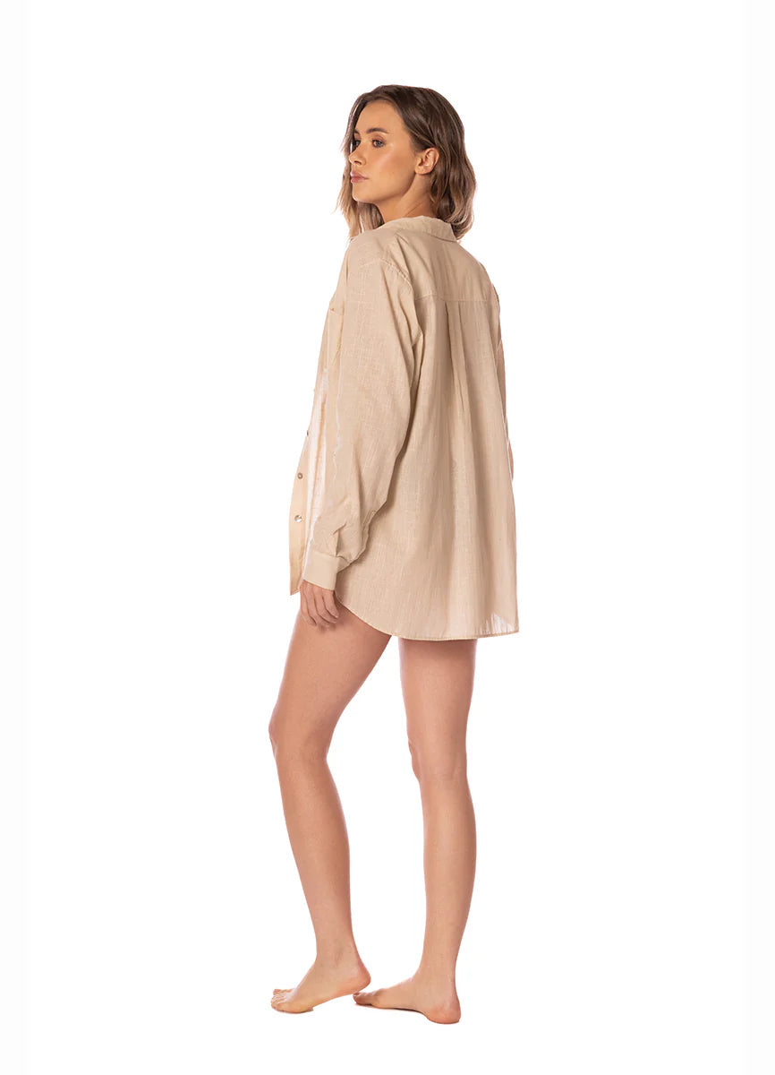 Camisa Perla Essentials Sand KIBYS CAMISAS Malva CO