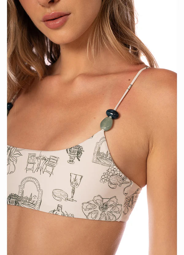 Top Aldara Dunes Print Sage