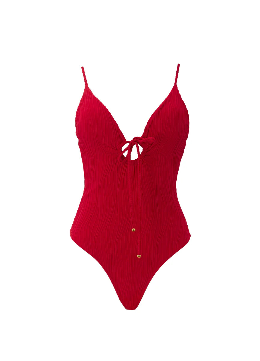 One Piece Amaro Solid Crimson Heat
