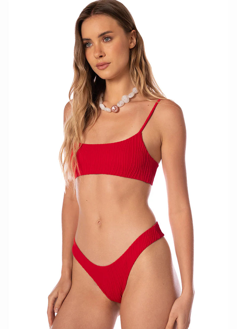 Bottom Lexi Solid Crimson Heat