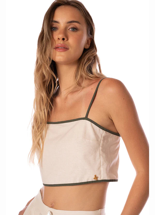 Crop Top Zaria Solid Sage Dunes