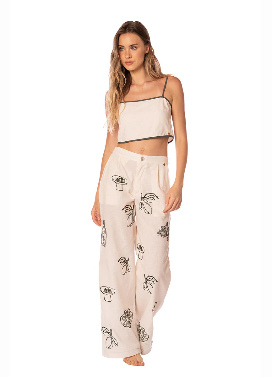 Crop Top Zaria Solid Sage Dunes