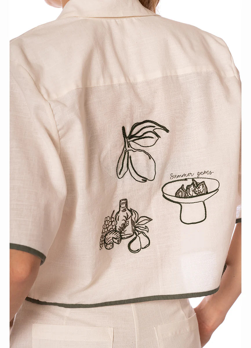 Camisa Alya Sage Dunes