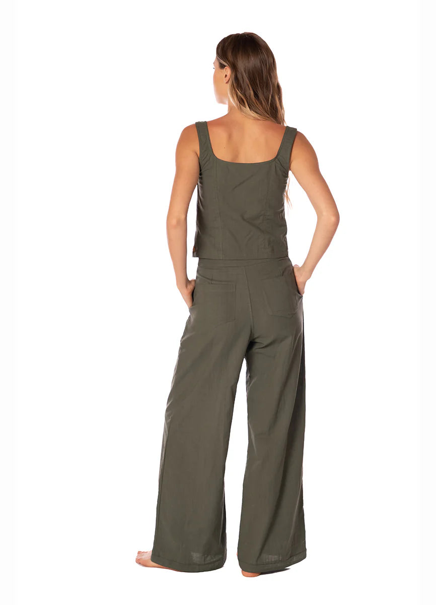 Pantalon Zenda Solid Sage Dunes