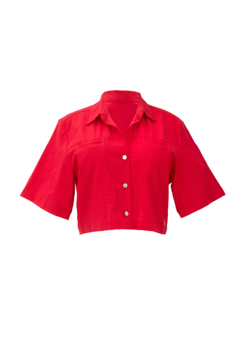 Camisa Katya Crimson Heat