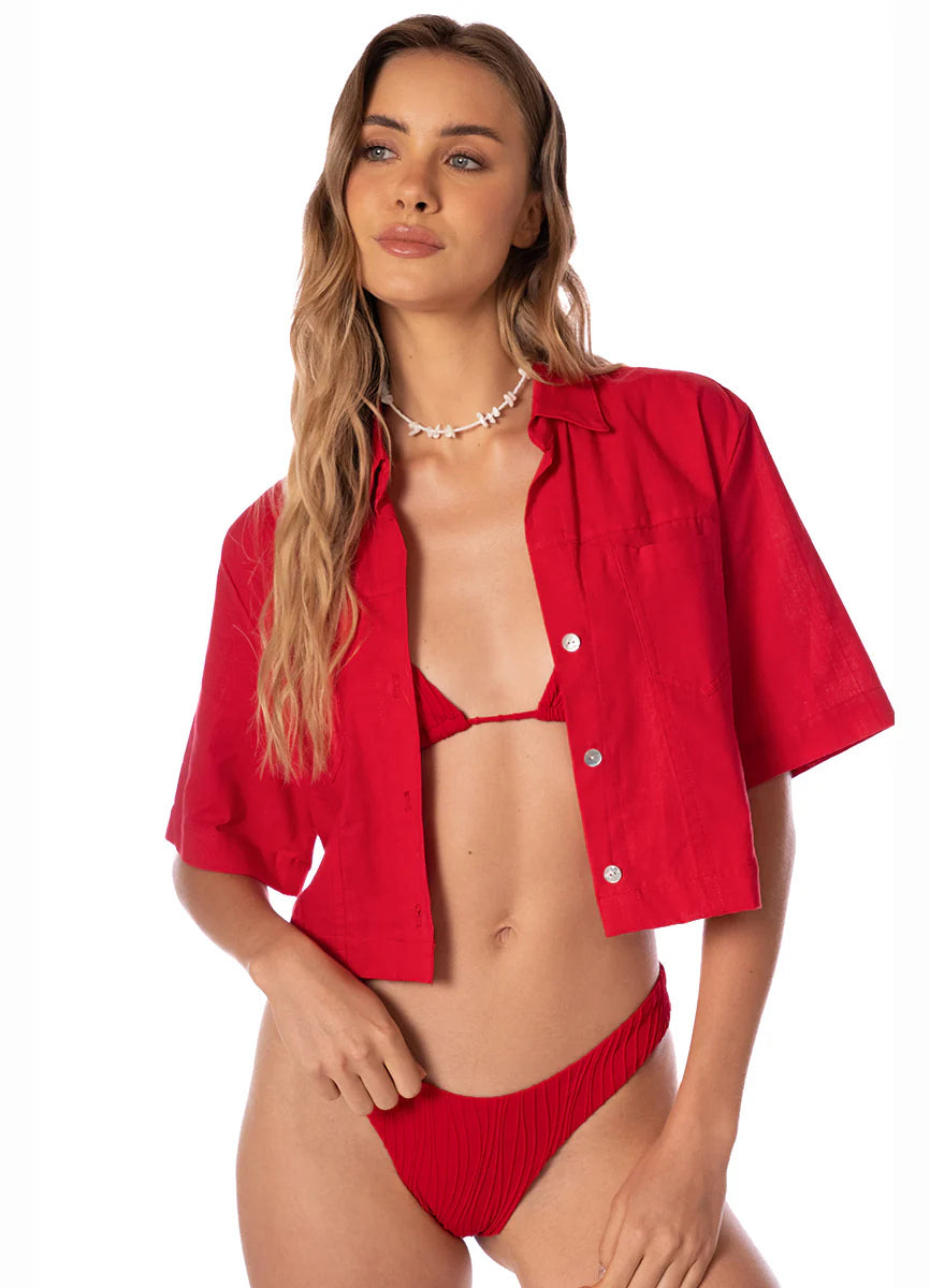 Camisa Katya Crimson Heat