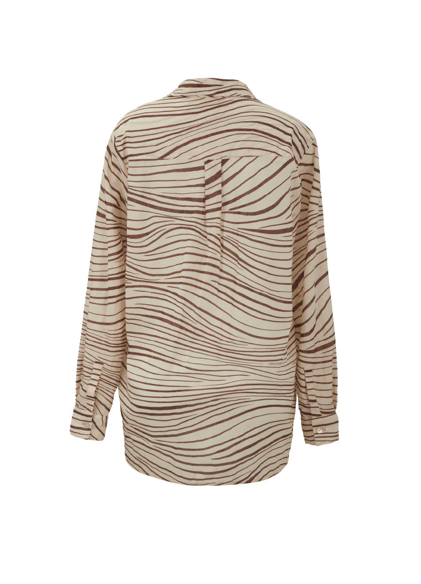 Camisa Arabella Print Eternal Sands KIBYS CAMISAS Malva CO