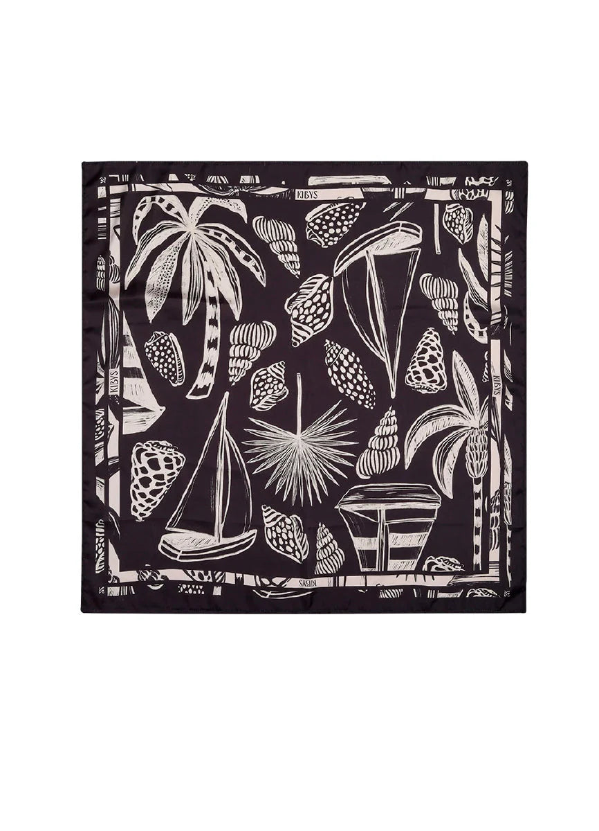 Bandana Morgana Print Midnight Muse BUFANDAS Malva CO