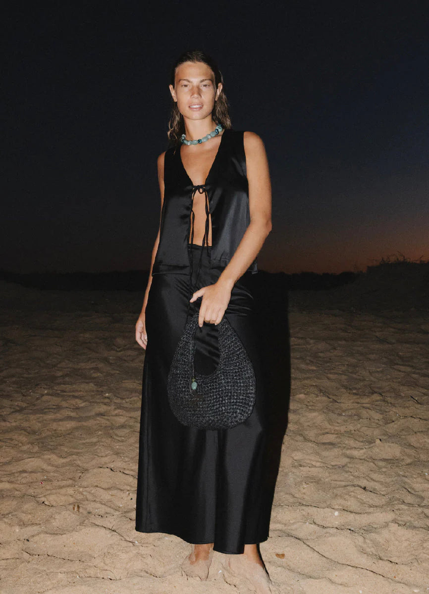 Bolso Beach Solid Midnight Muse KIBYS BOLSOS Y CARTERAS Malva CO