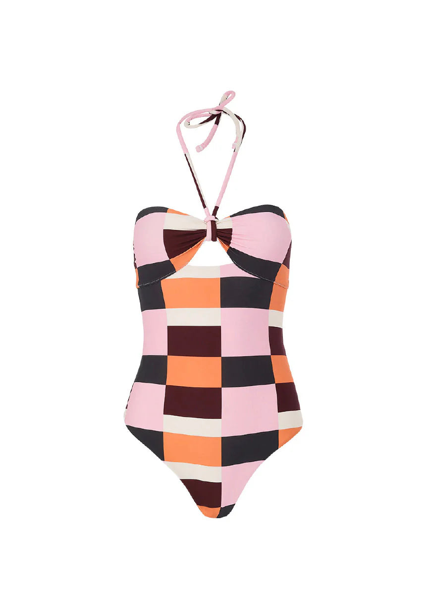 One Piece Chiara Coast Print Blush