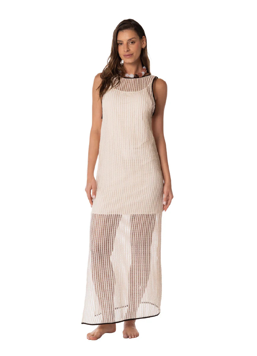 Midi Vestido Celia Coast Knit Blush
