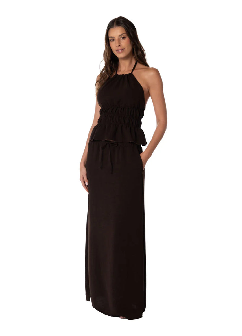 Maxi Falda Zarina Coast Solid Blush