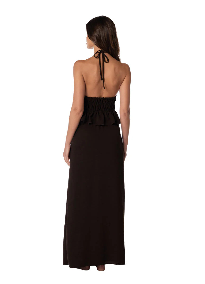 Maxi Falda Zarina Coast Solid Blush