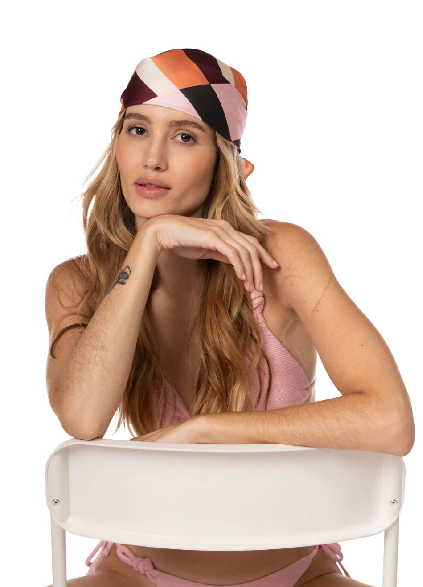 Bandana Morgana Coast Print Blush