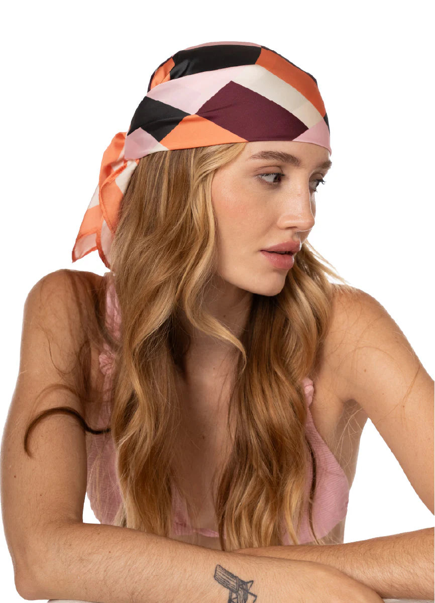 Bandana Morgana Coast Print Blush