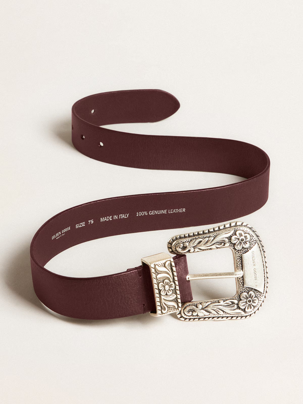 Cinturon Lace Washed Leather