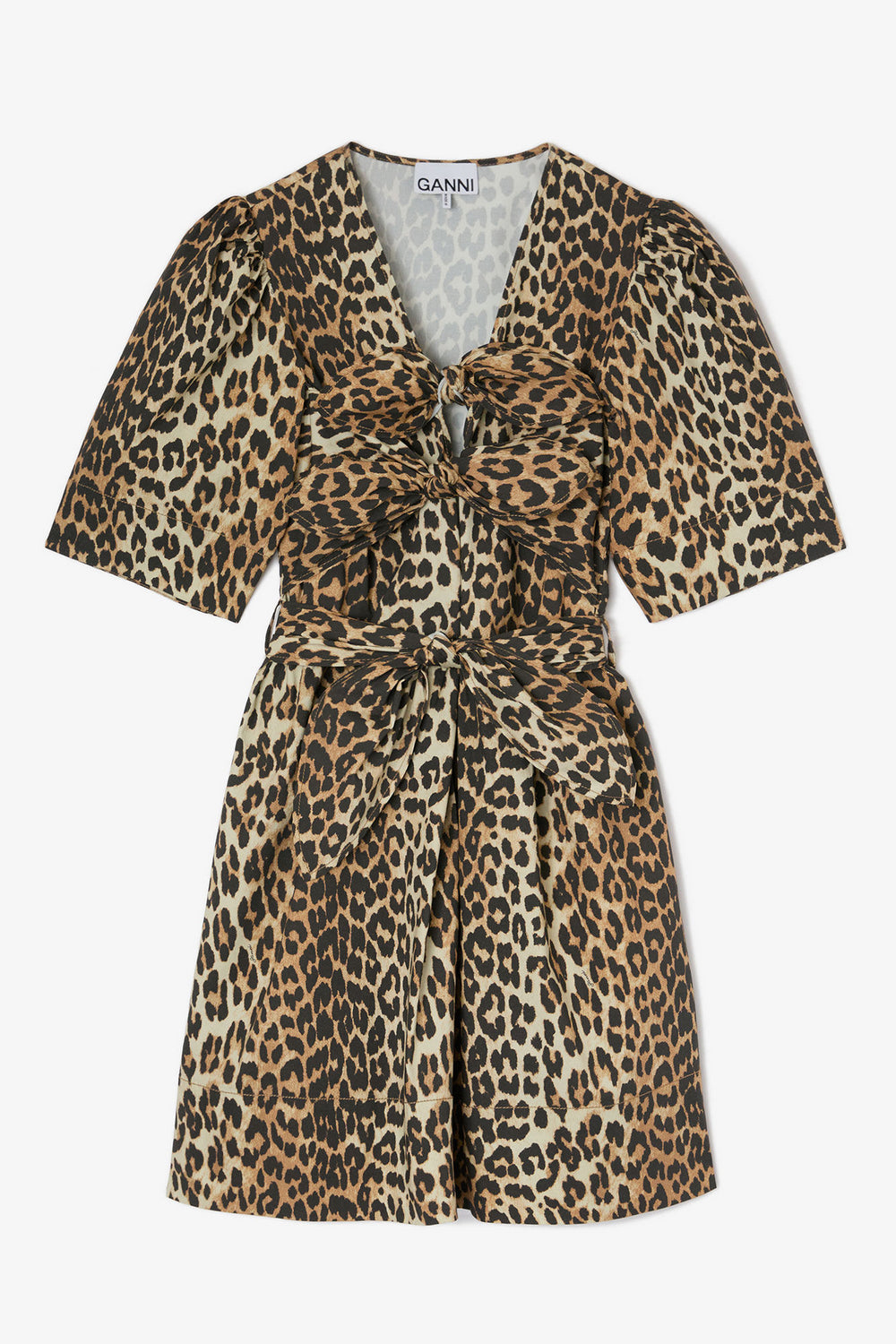 Mini Vestido Cottom Leopard