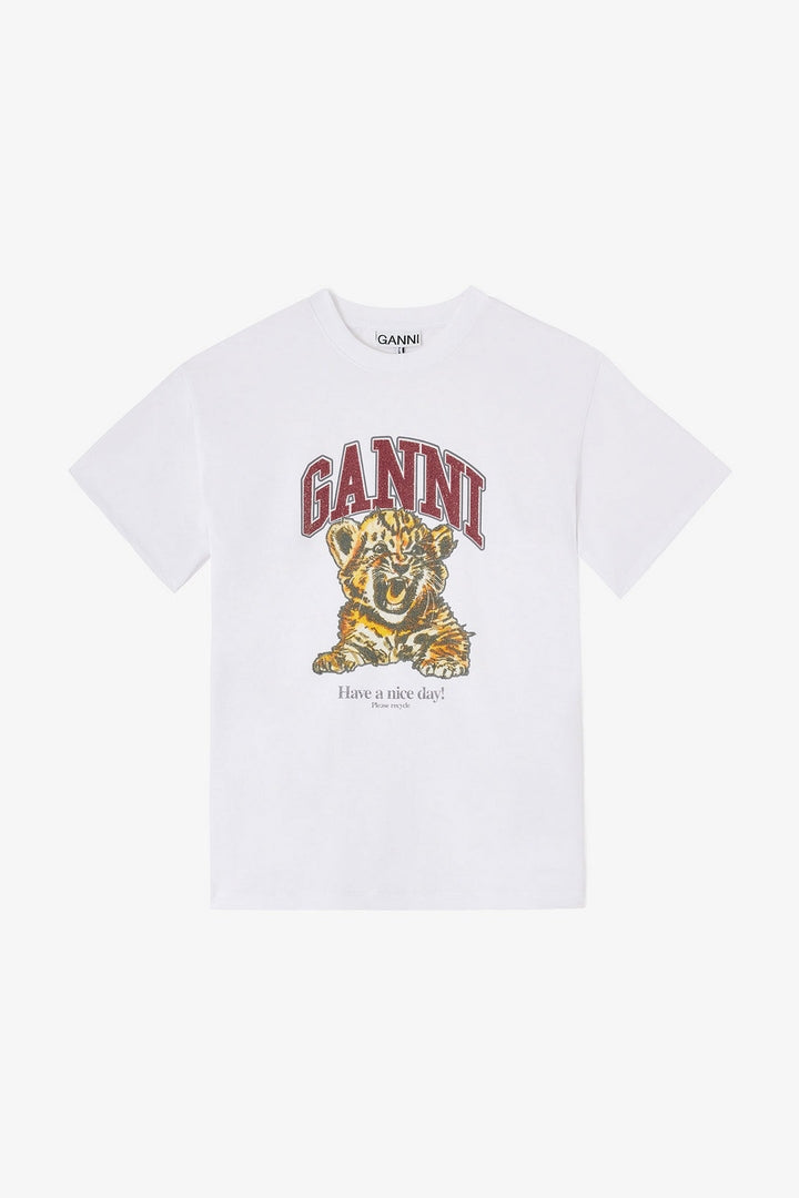 T-Shirt Baby Tiger Heavy Cotton GANNI T-SHIRT Malva CO