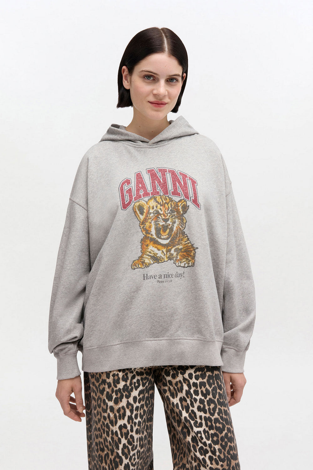 Hoodie Beaded Baby Tiger Print