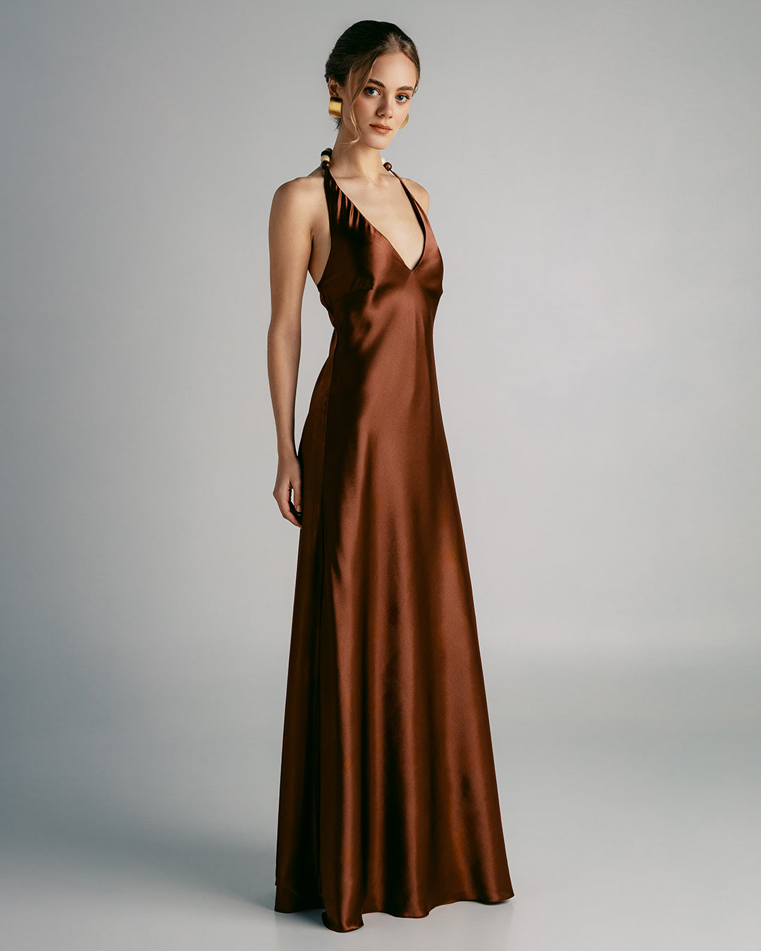 Maxi Vestido Calabria Cafe