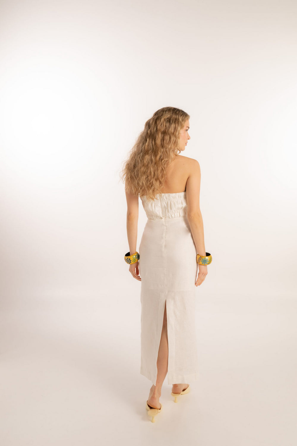 Midi Vestido Straple Salermo