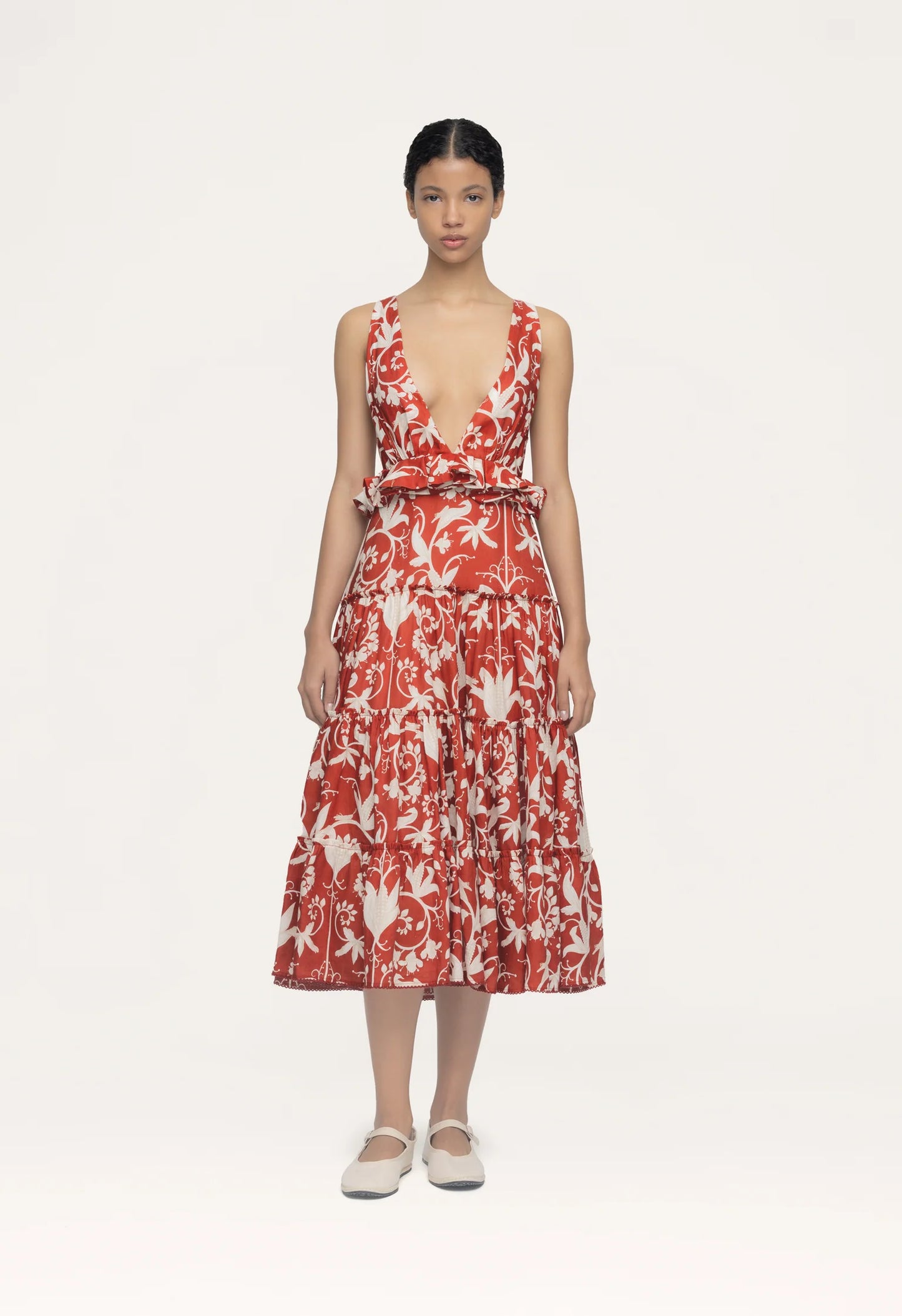Vestido Midi Maiz Lago