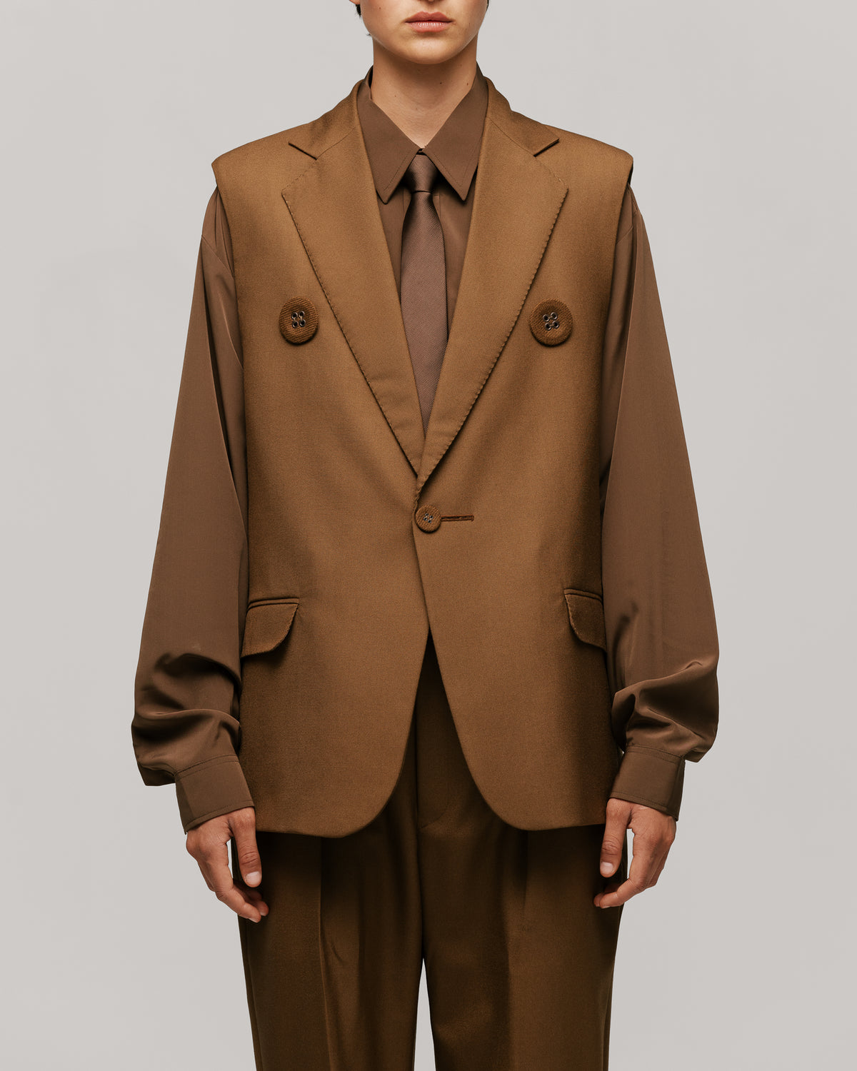 Traje Sastre Arcilla Mojada