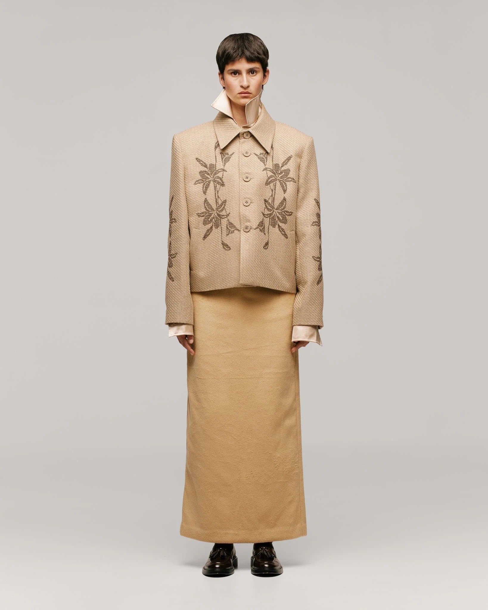 Chaqueta Alirio De Punto De Cruz