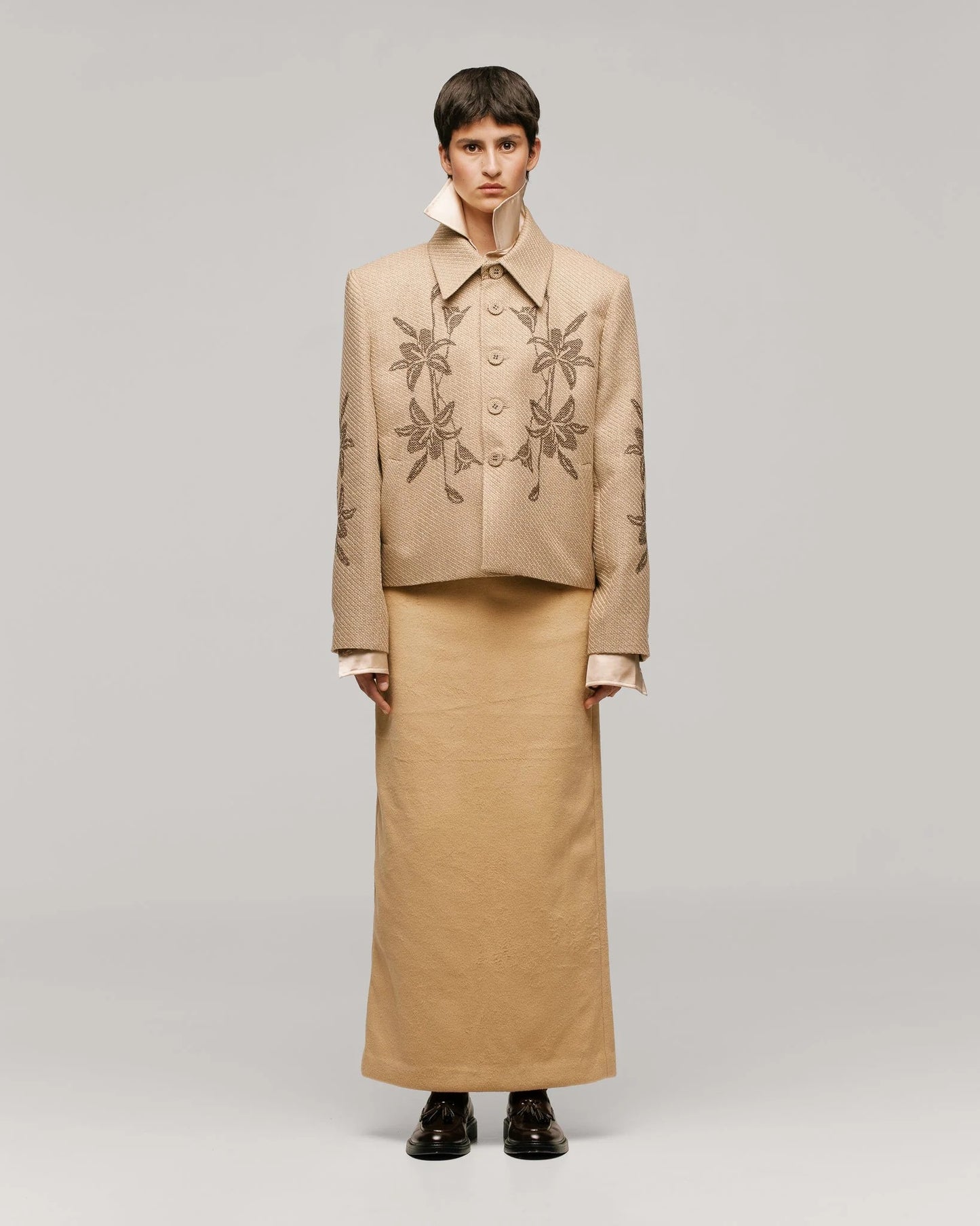 Chaqueta Alirio De Punto De Cruz