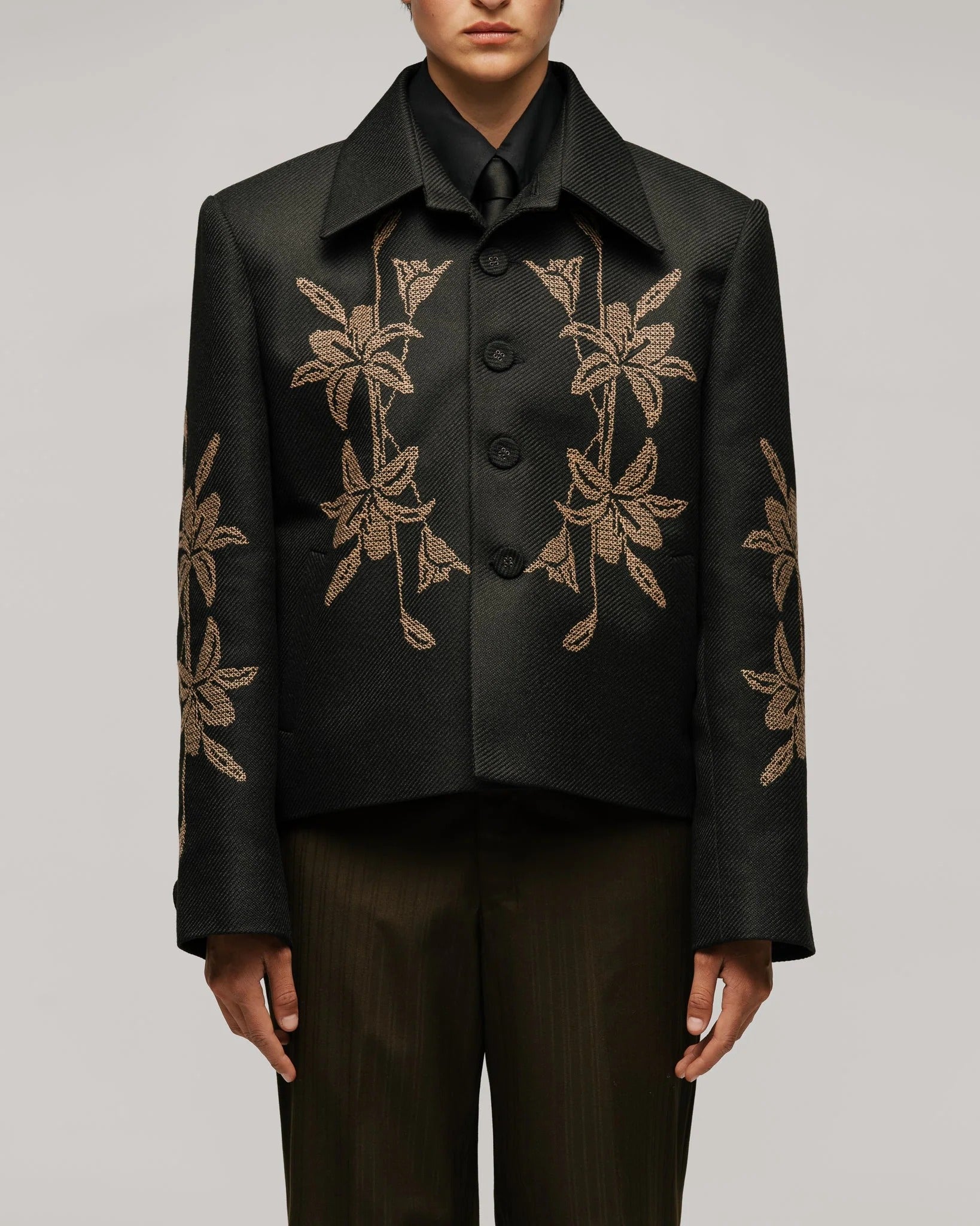 Chaqueta Alirio De Punto De Cruz