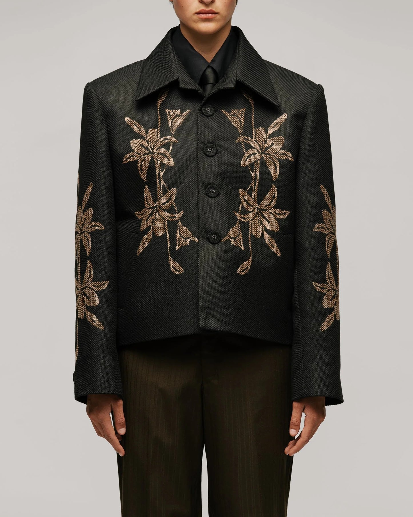 Chaqueta Alirio De Punto De Cruz