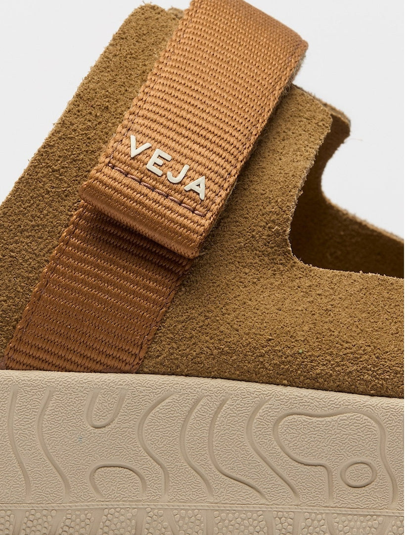 Sandalia Veja De Mujer Arpoador Suede Cognac VEJA SANDALIAS Malva CO