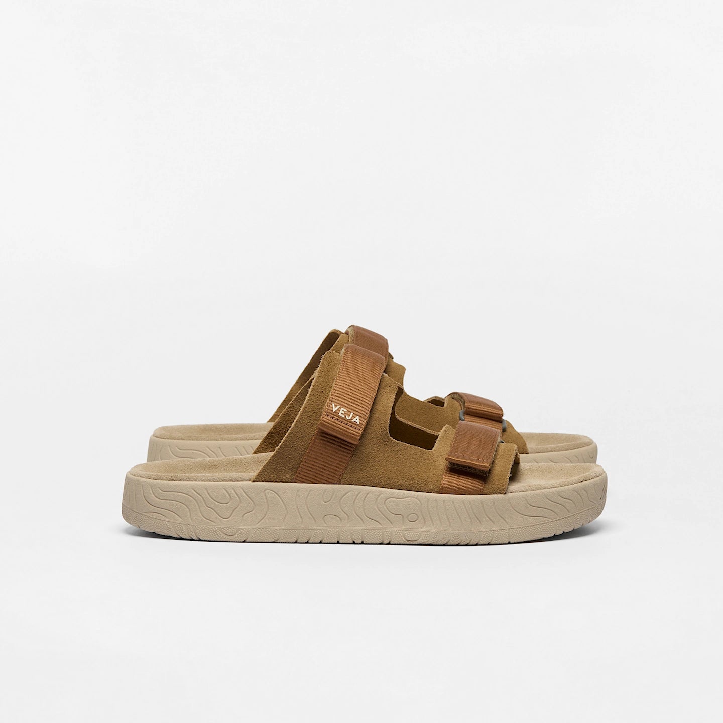 Sandalia Veja De Hombre Arpoador Suede Cognac