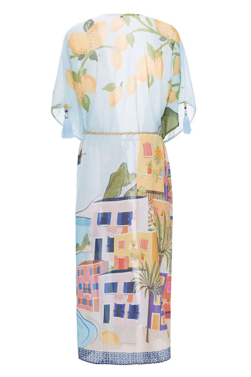 Kimono Con Lazo Art Deco