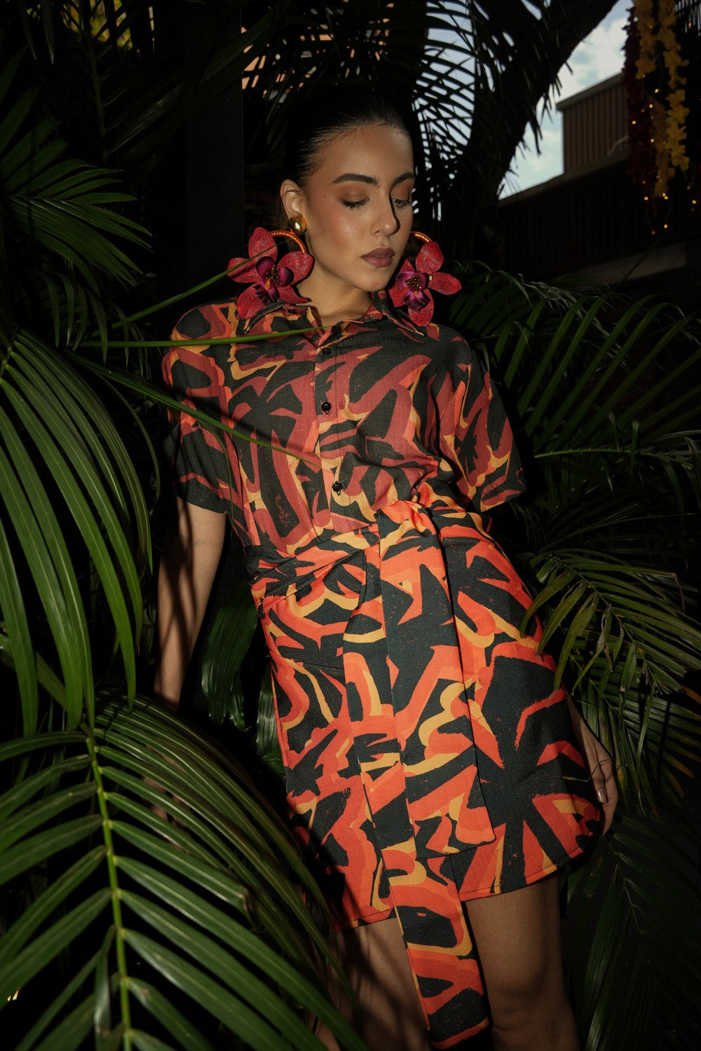 Mini Wrap Skirt Candela Lino