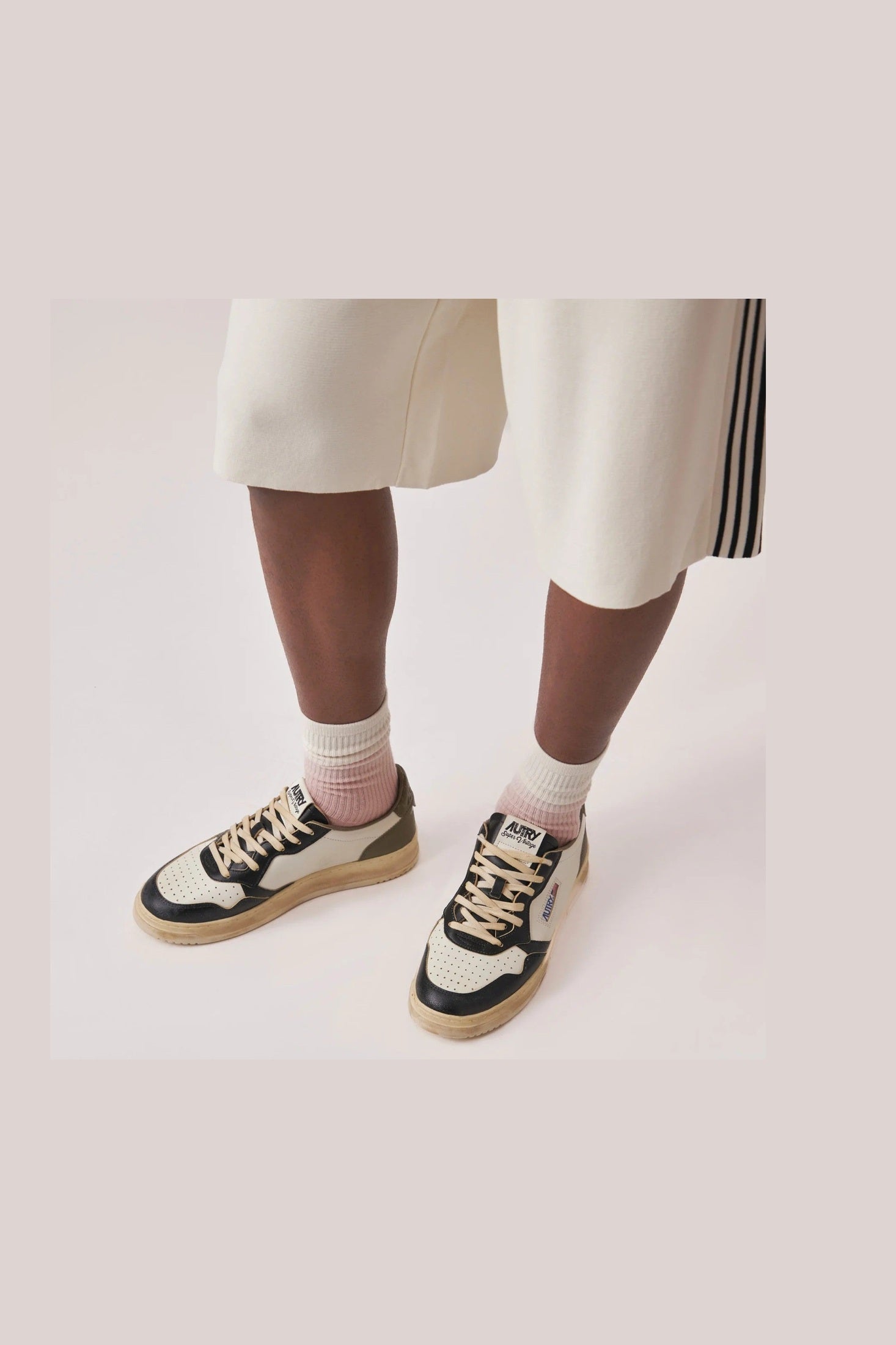Tenis Sup Vintage Low Leat Suede Hombre AUTRY TENIS Malva CO