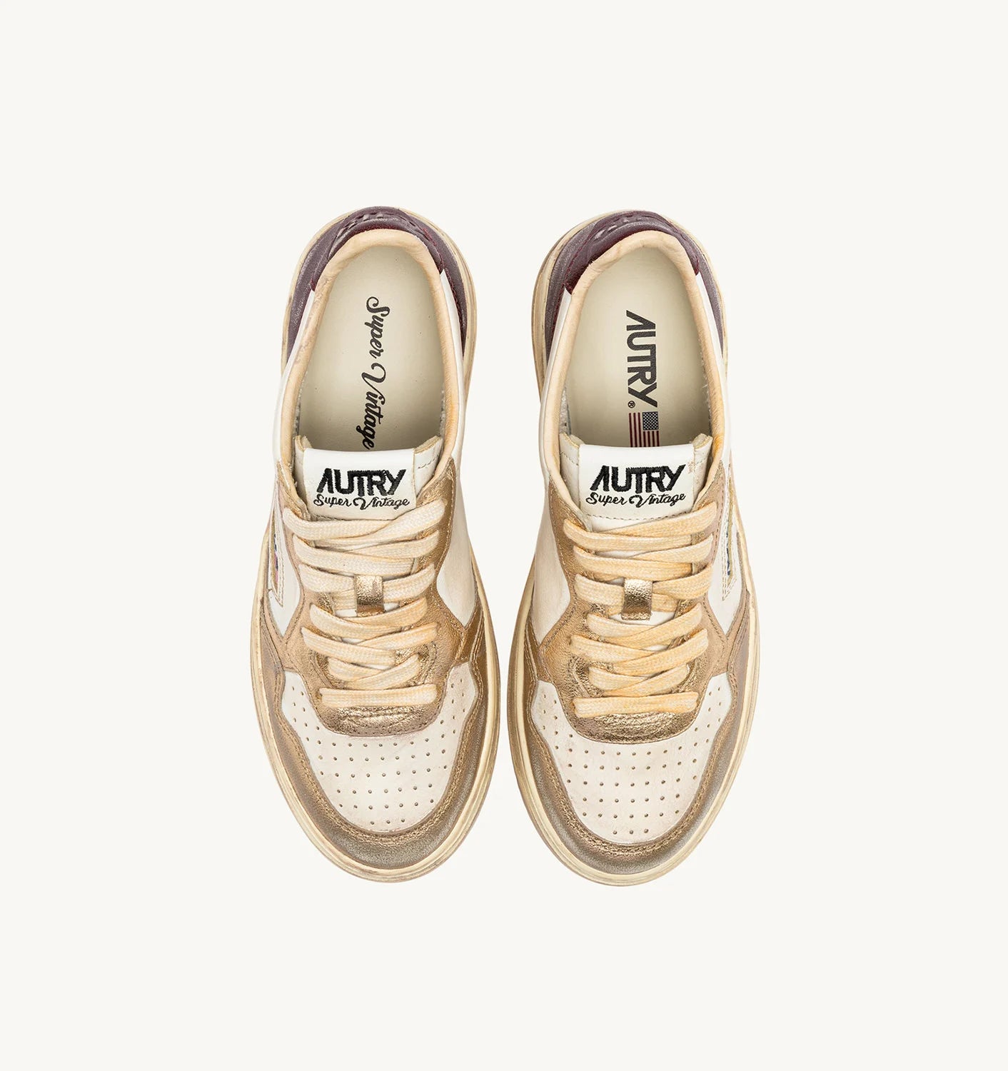 Zapatilla Sup Vintage Low Metal Leat Mujer