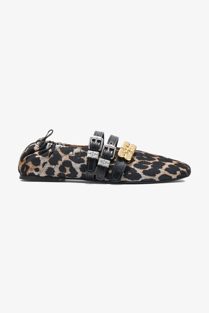 Ballerina Flocked Denim Printed Sue Triple