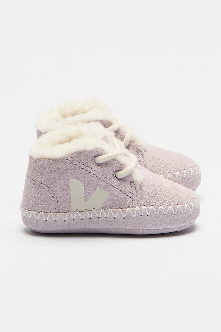 Tenis Veja Baby Fured Suede Parme Pierre
