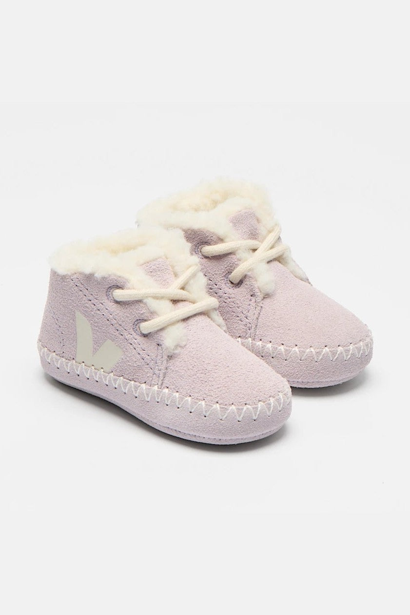 Tenis Veja Baby Fured Suede Parme Pierre