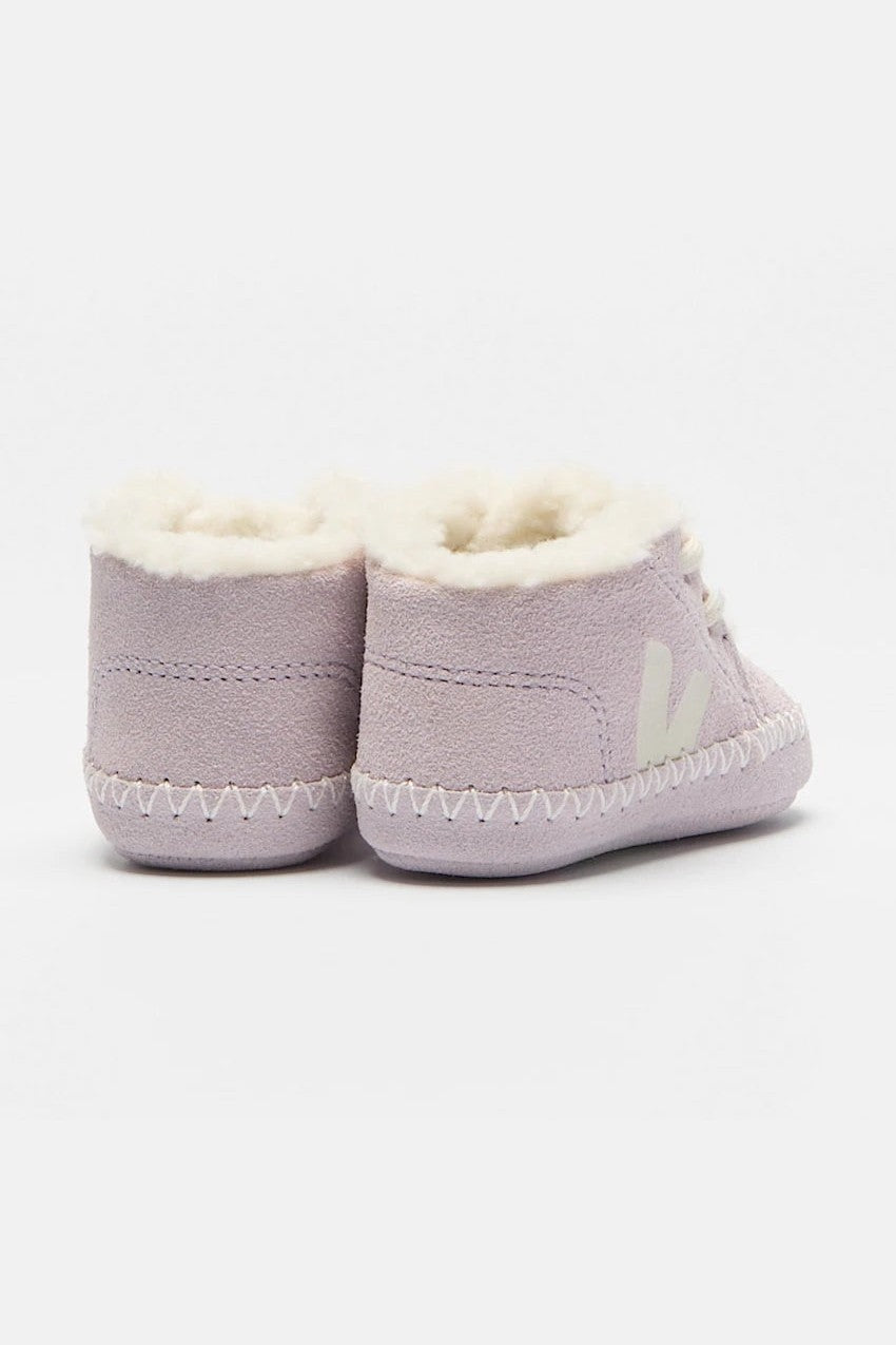 Tenis Veja Baby Fured Suede Parme Pierre