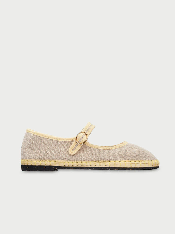 Baleta Mary Jane Linen Imelda