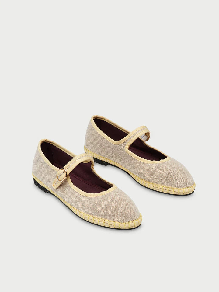 Baleta Mary Jane Linen Imelda