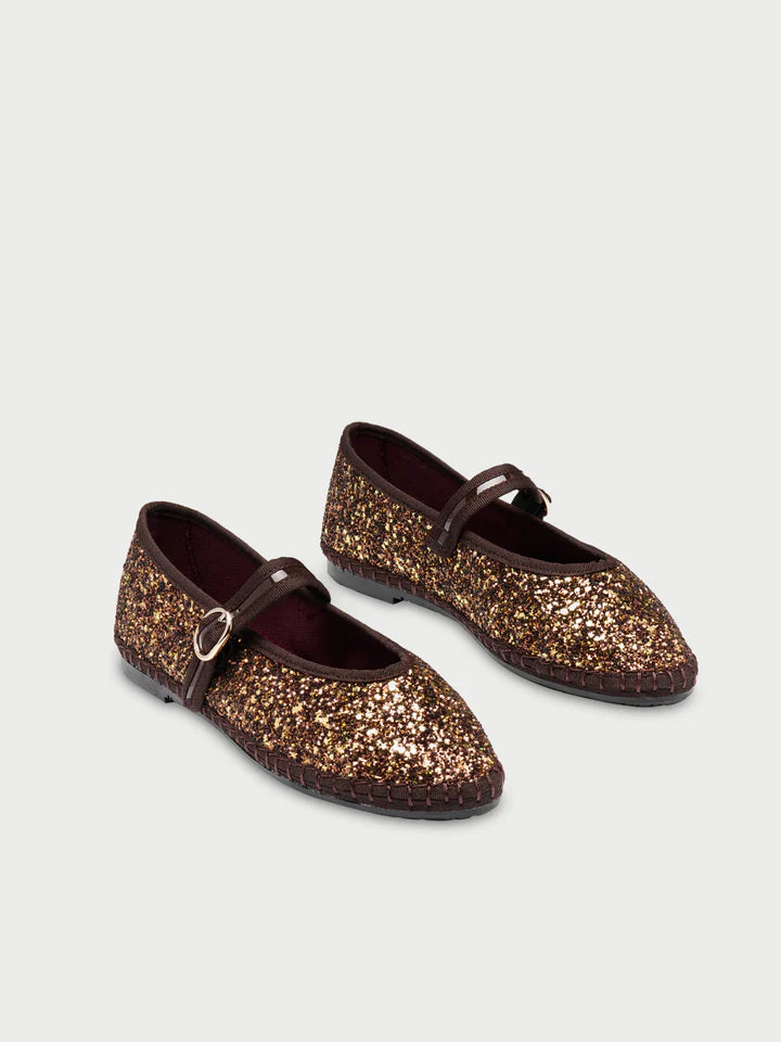 Baleta Pierre Brown Glitter