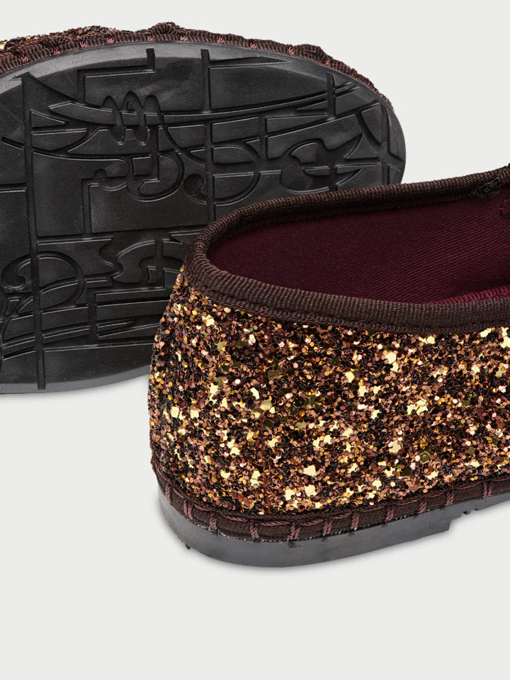 Baleta Pierre Brown Glitter