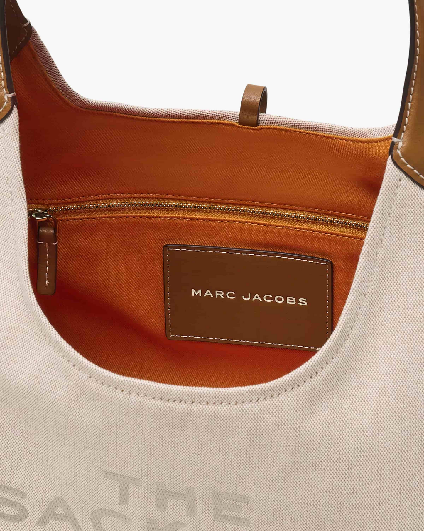 The Leather-Trim Canvas Belted Sack Bag